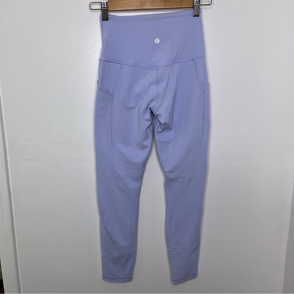 LULULEMON Pastel Blue Align High Rise Leggings 25” - Picture 6 of 7